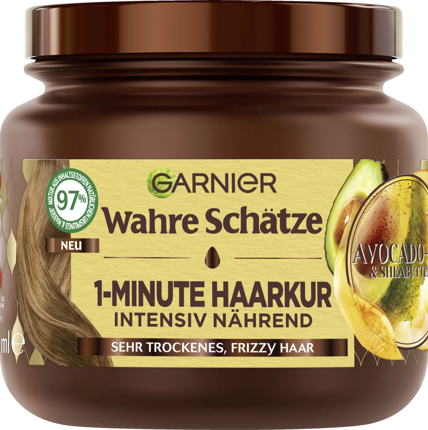 1-Minute Haarkur Avocado-Öl & Sheabutter 1 1-Minute Haarkur Avocado-Öl & Sheabutter