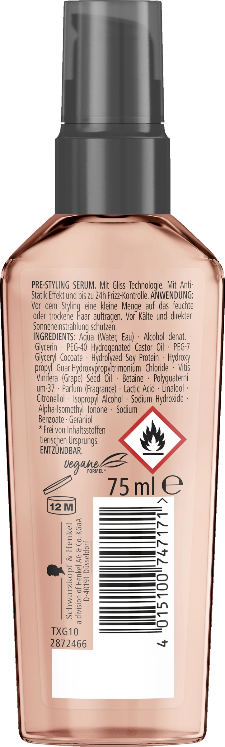 Schwarzkopf Anti-Frizz & Entwirrungs-Serum Frizz Away 2 Schwarzkopf Anti-Frizz & Entwirrungs-Serum Frizz Away – Bild 2