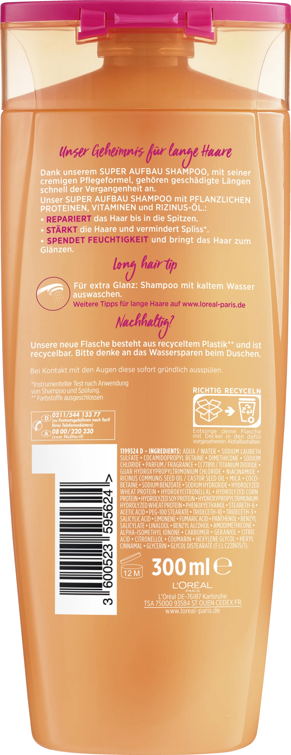 Dream Length Super Aufbau Shampoo 300ml 2 Dream Length Super Aufbau Shampoo 300ml – Bild 2