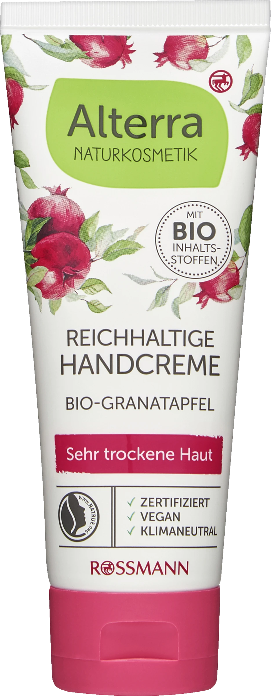 Reichhaltige Handcreme Bio-Granatapfel 1 Reichhaltige Handcreme Bio-Granatapfel