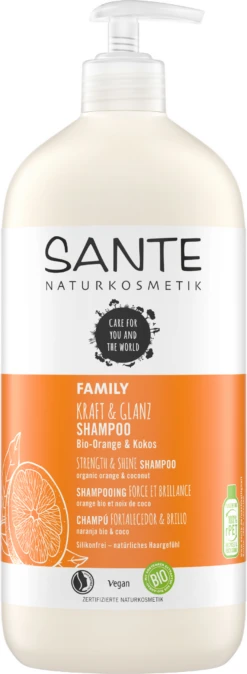 Sante FAMILY Kraft & Glanz Shampoo Bio-Orange & Kokos