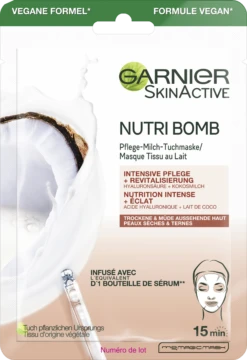 Nutri Bomb Pflege-Milch-Tuchmaske Kokosmilch