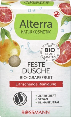Feste Dusche Bio-Grapefruit & Bio-Mandelöl