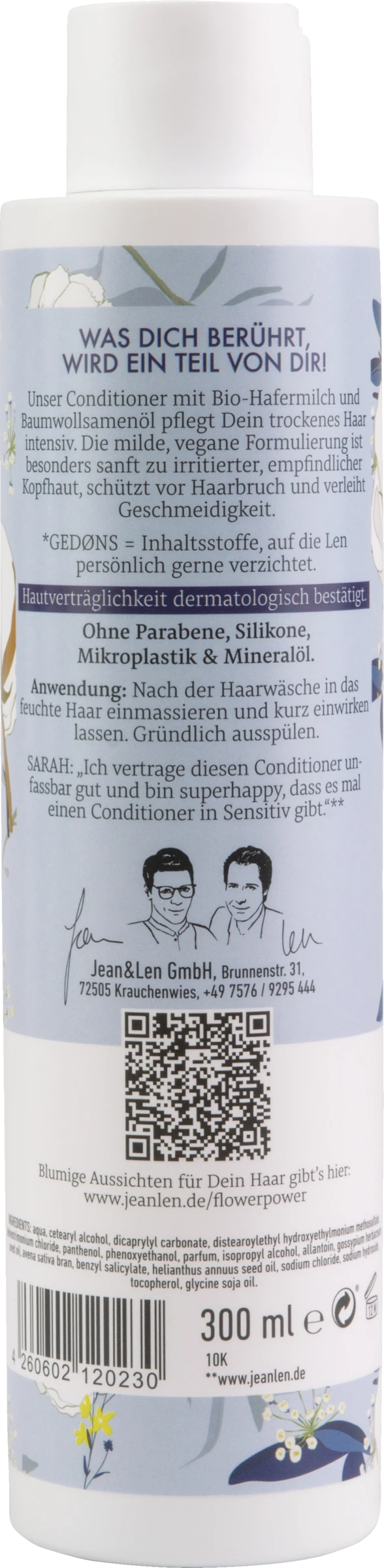 Sensitiv Conditioner Hafermilch & Baumwollsamenöl 2 Sensitiv Conditioner Hafermilch & Baumwollsamenöl – Bild 2