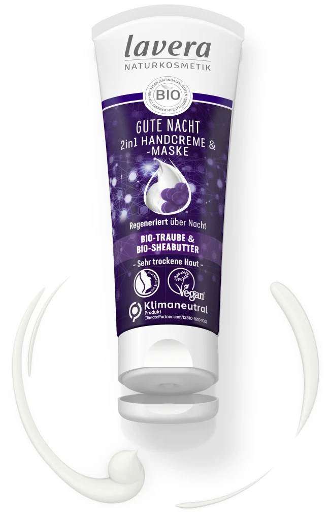 Lavera Gute Nacht 2in1 Handcreme & -maske 3 Lavera Gute Nacht 2in1 Handcreme & -maske – Bild 3