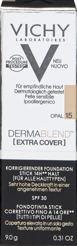 VICHY DERMABLEND [EXTRA COVER] Korrigierender Foundation Stick 15 Opal