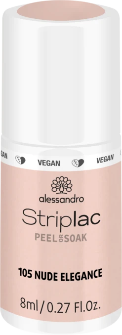 Alessandro STRIPLAC PEEL OR SOAK NUDE ELEGANCE -VEGAN