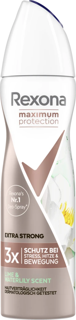 Anti-Transpirant Deo Spray Maximum Protection Lime & Waterlily Scent
