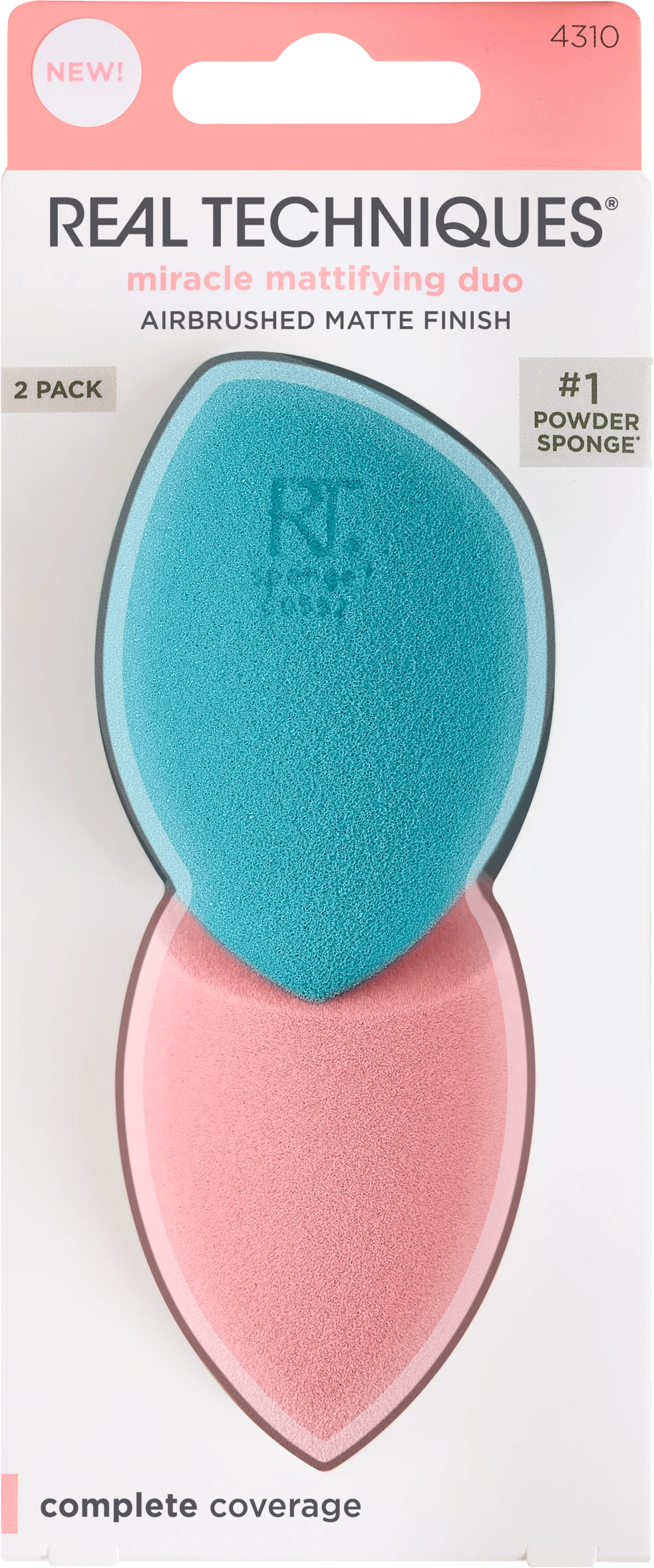 Real Techniques Miracle Powder Sponge + Miracle Airblend Sponge Duo 1 Real Techniques Miracle Powder Sponge + Miracle Airblend Sponge Duo