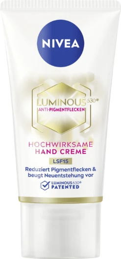 NIVEA Luminous Anti-Pigmentflecken Hochwirksame Hand Creme LSF15